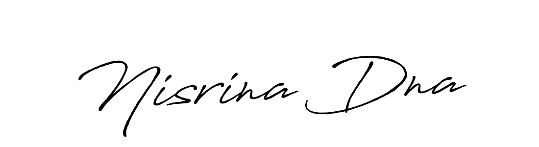 Make a beautiful signature design for name Nisrina Dna. Use this online signature maker to create a handwritten signature for free. Nisrina Dna signature style 7 images and pictures png